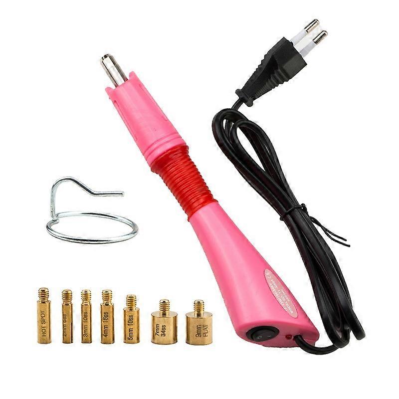 Hot Fix Wand Portable Applicator Rhinestone Applicator Wand, Hotfix Rhinestone Setter, for Crafts for DIY(red)