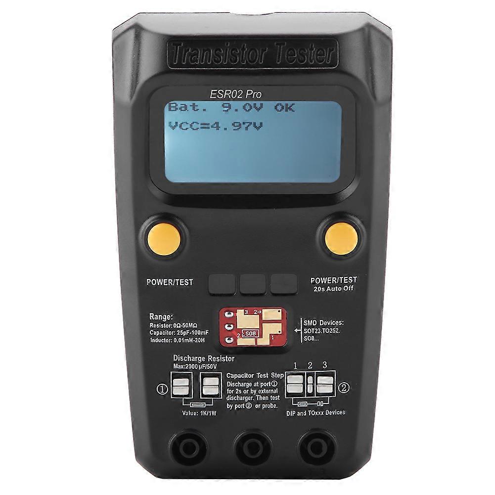 BSIDE ESR02 Pro Digital Transistor Tester SMD Chip Component Inductance Meter