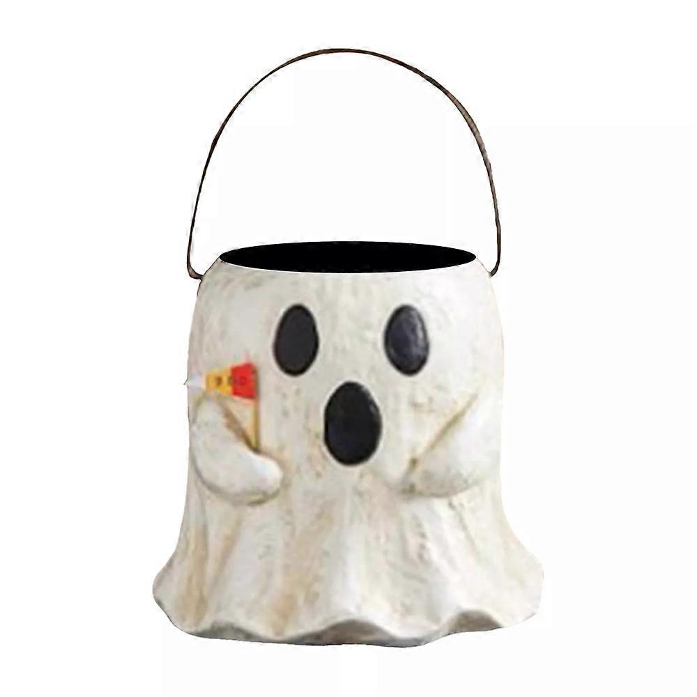 Halloween Blumentöpfe Dekoration Schlamm Pie Pappmaché Halloween Geist Leckerli Eimer Süßes Oder Saures Kinder Geschenk Süßigkeiten Eimer