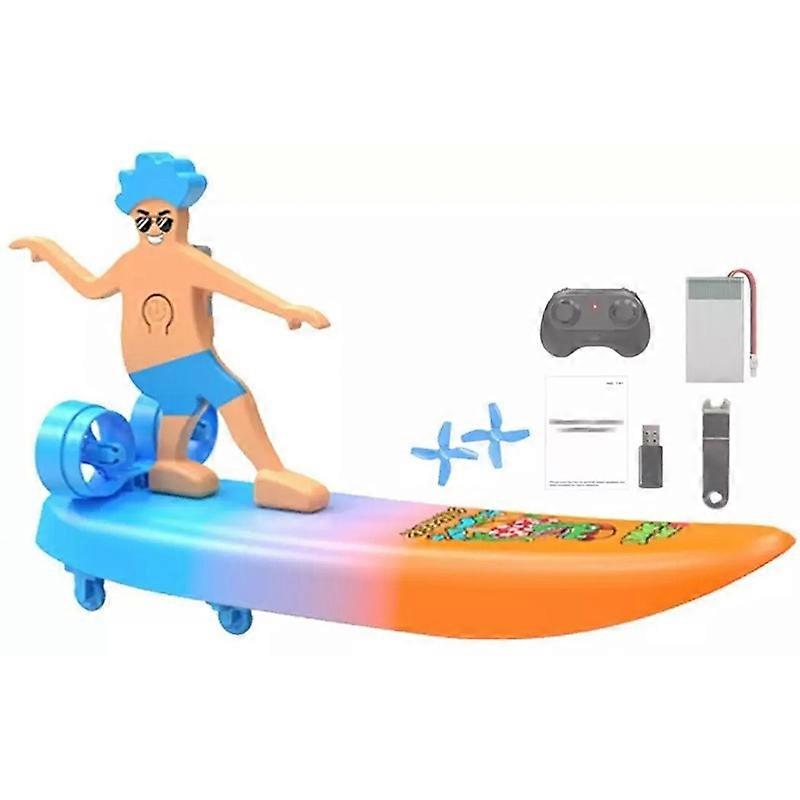 2-in-1 Amphibious Drifting Remote Control Surfboard, RC Water Drift Scooter Toys