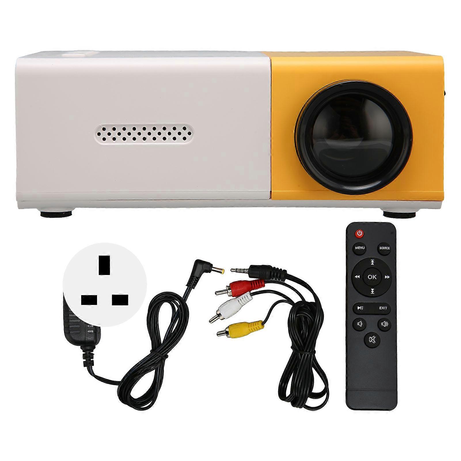 Mini Projector Smart HD 1080P HiFi Portable Movie Projector for USB HD Multimedia Interface Memory Card 100?240V UK Plug