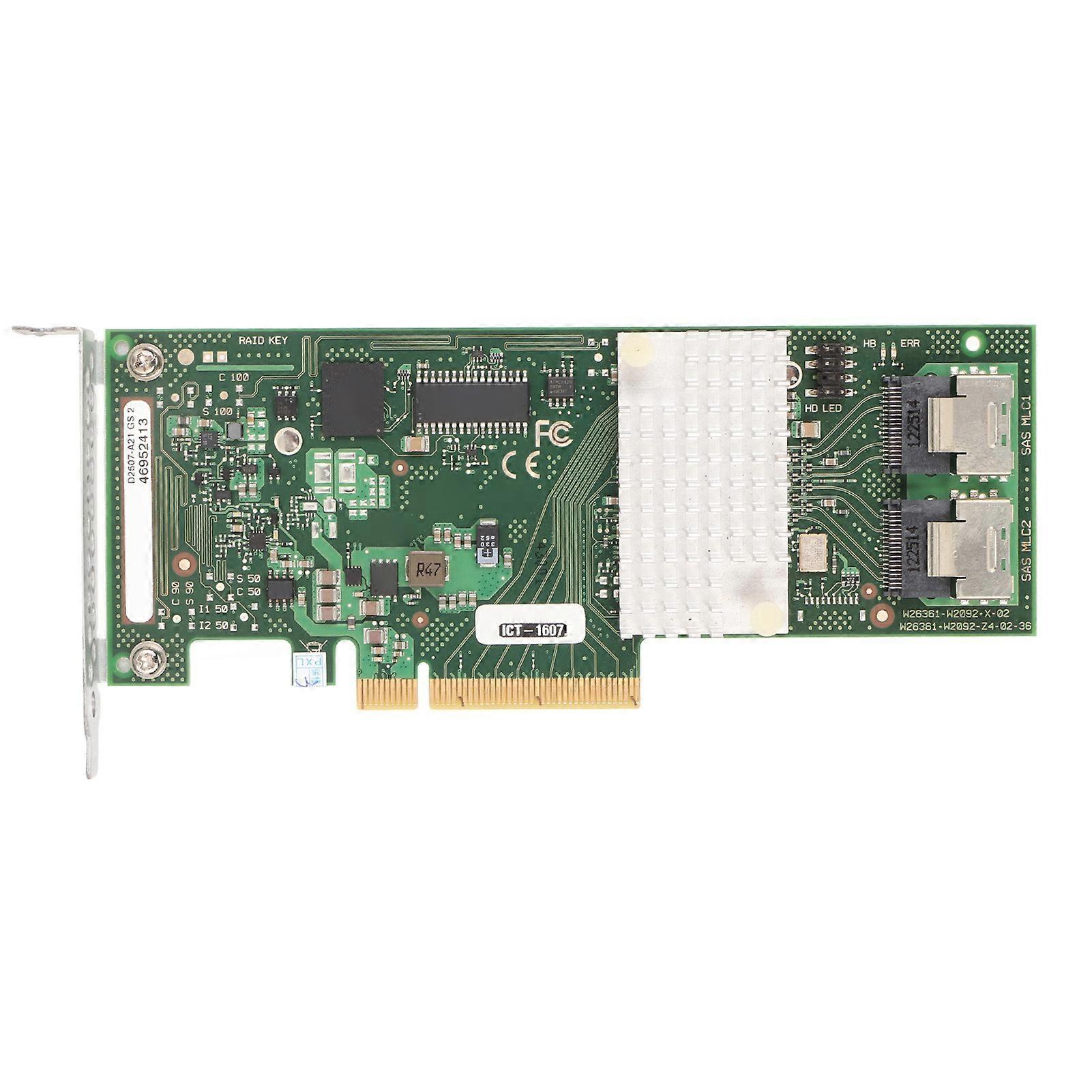 RAID Controller Card 6Gbps 2 SAS SSF 8087 PCIe Interface 0 1 10 Raid Level Smart Array Card for Computer Disk
