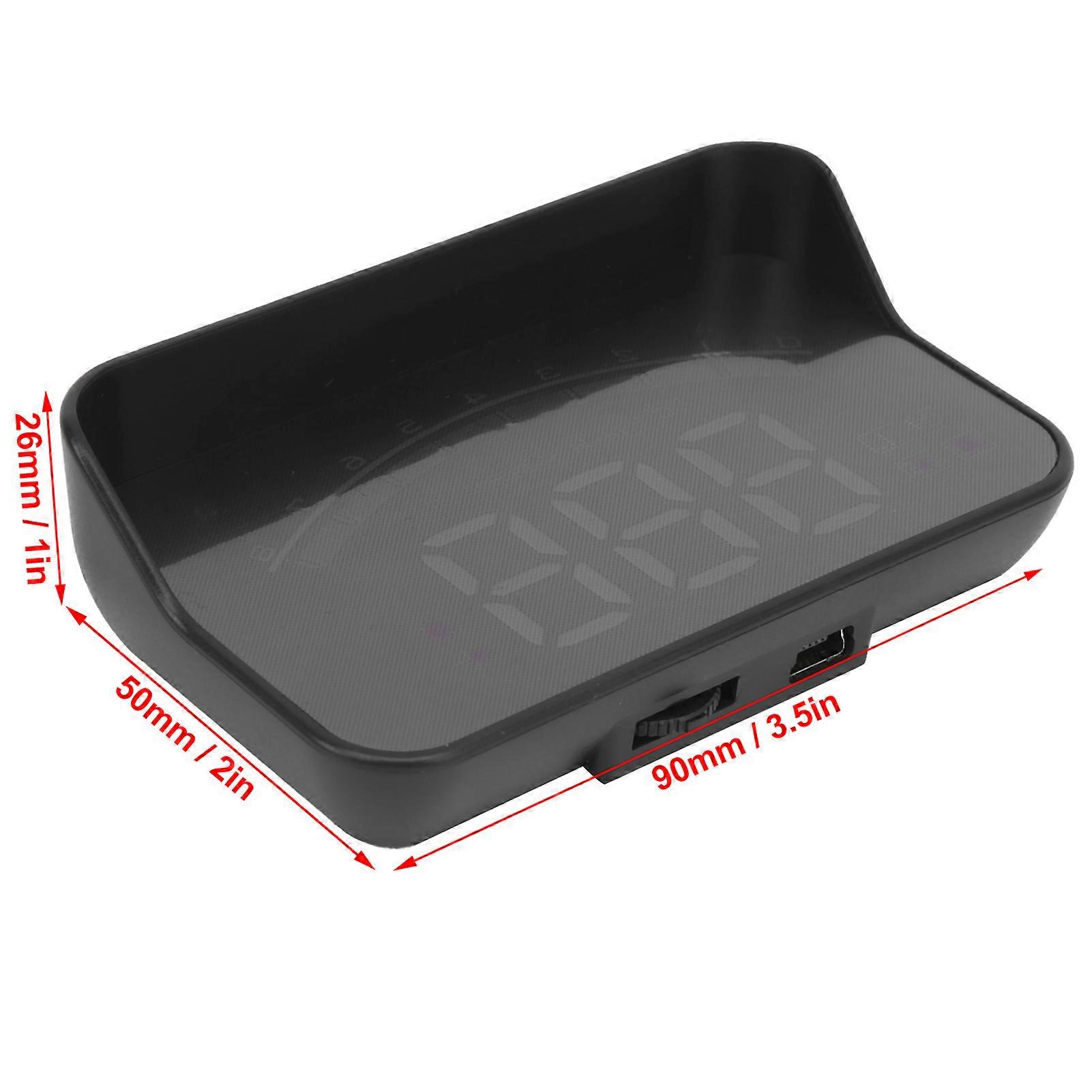 ユニバーサルカーヘッドアップディスプレイ高解像度OBD HUDフロントガラスプロジェクター速度超過セキュリティアラーム