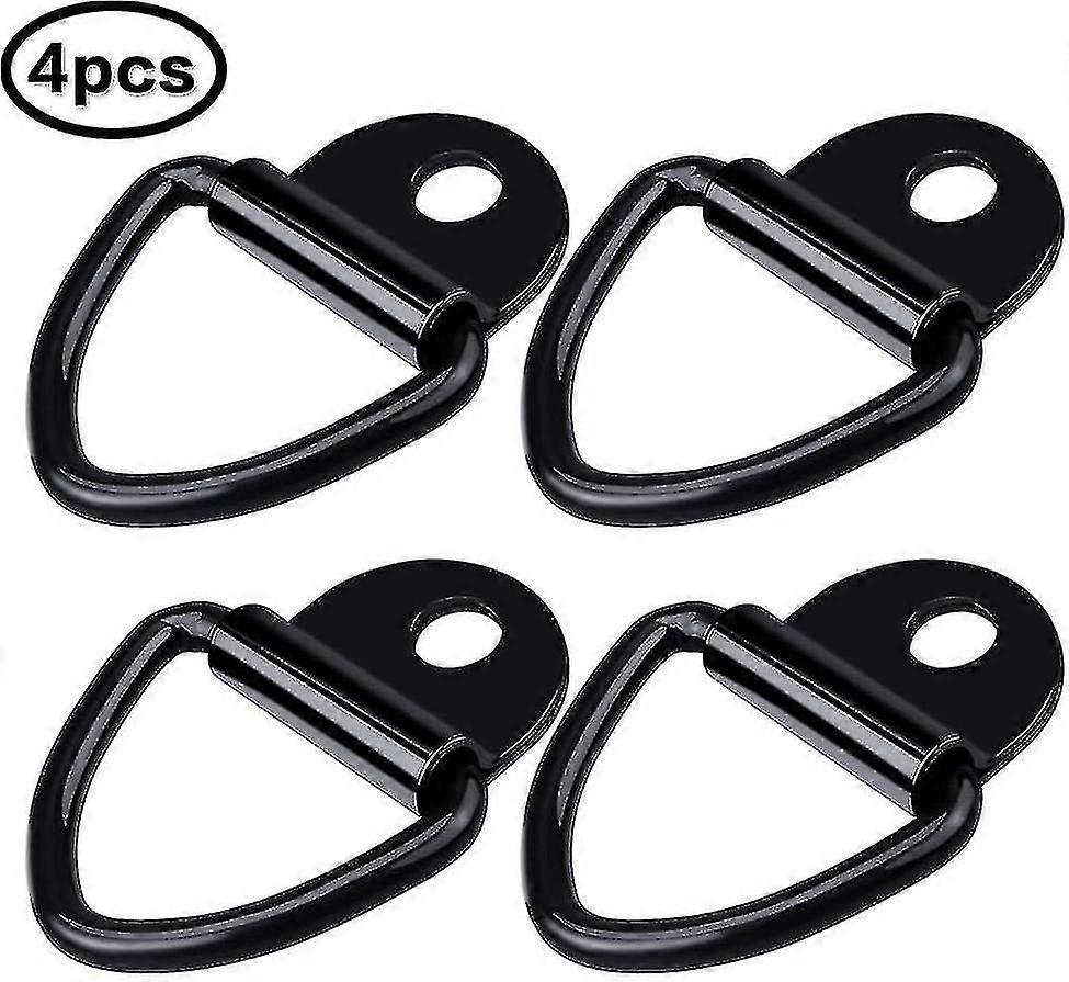 Trailer Tie Down Ring - Tie Down Ring Anchor Hook Anchor V-ring D-rings For Securing Car Loads, Trailer Tow Pull Hook,4pcs
