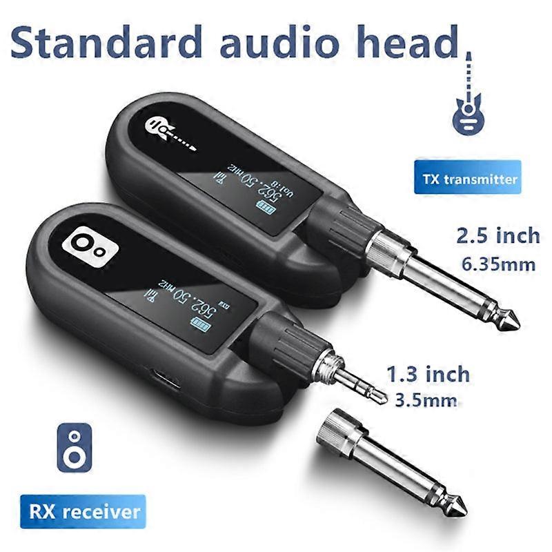 M02 Uhf trådlöst system sändare och mottagare för gitarr Vio Bas Piano Keyboard Instrument Elektrisk trumma