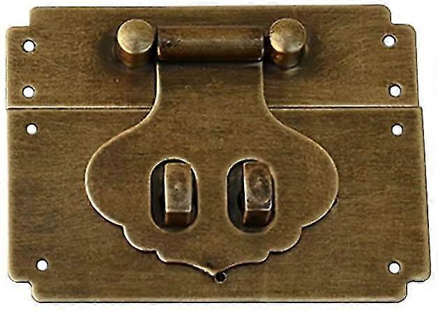 antique Brass Box Latch For Small Cabinet, Trunk Latch, Locking Hinges, Hardware Accessories, Square Latch