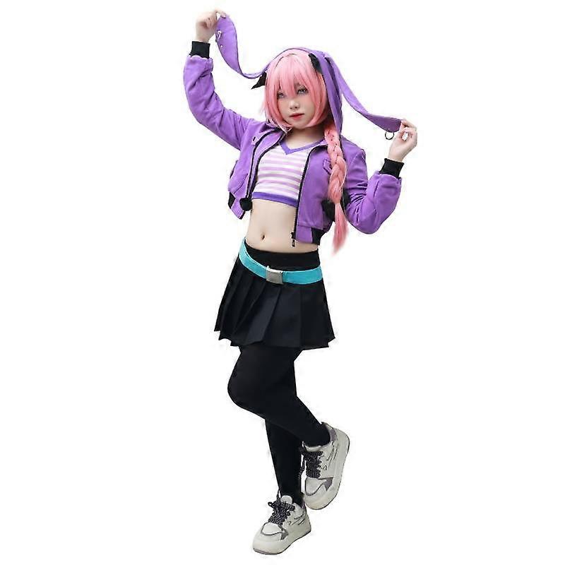 DAZCOS Astolfo Cosplay Anime Fate Apocrypha Cappotto Casual Halloween Uniformi Giacca Gilet Gonna Collant Cintura Copricapi Set completi