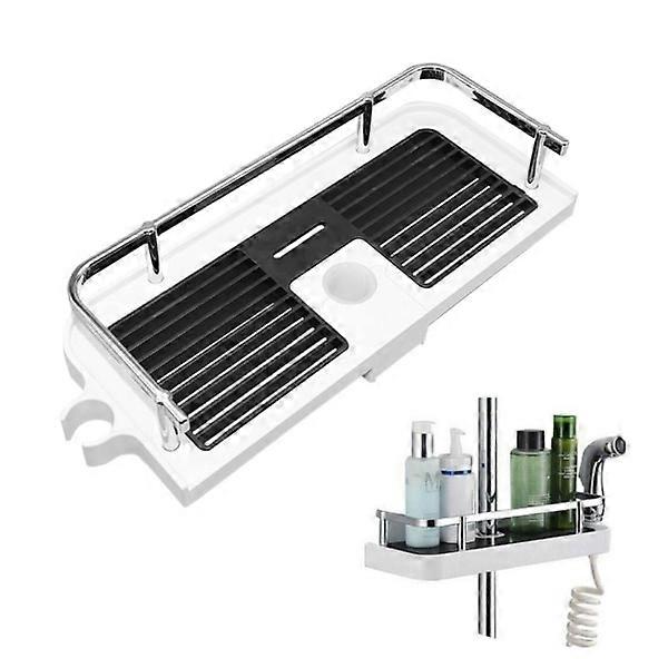 Shower shelf ABS 32x12 cm Black/White