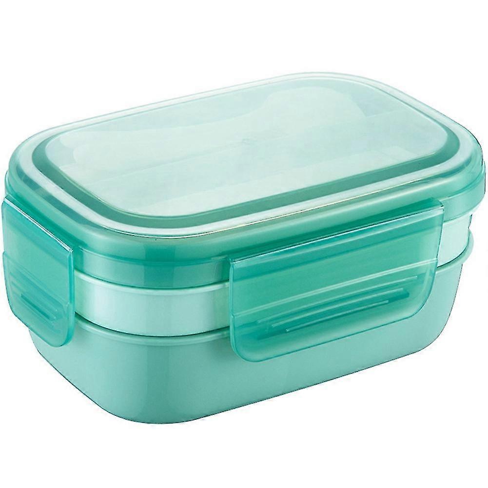 Lunch Box, 3 Layers All-In-One Bento Box with Utensil Set, Leak-Proof Bento Box for Dining Out, Wor