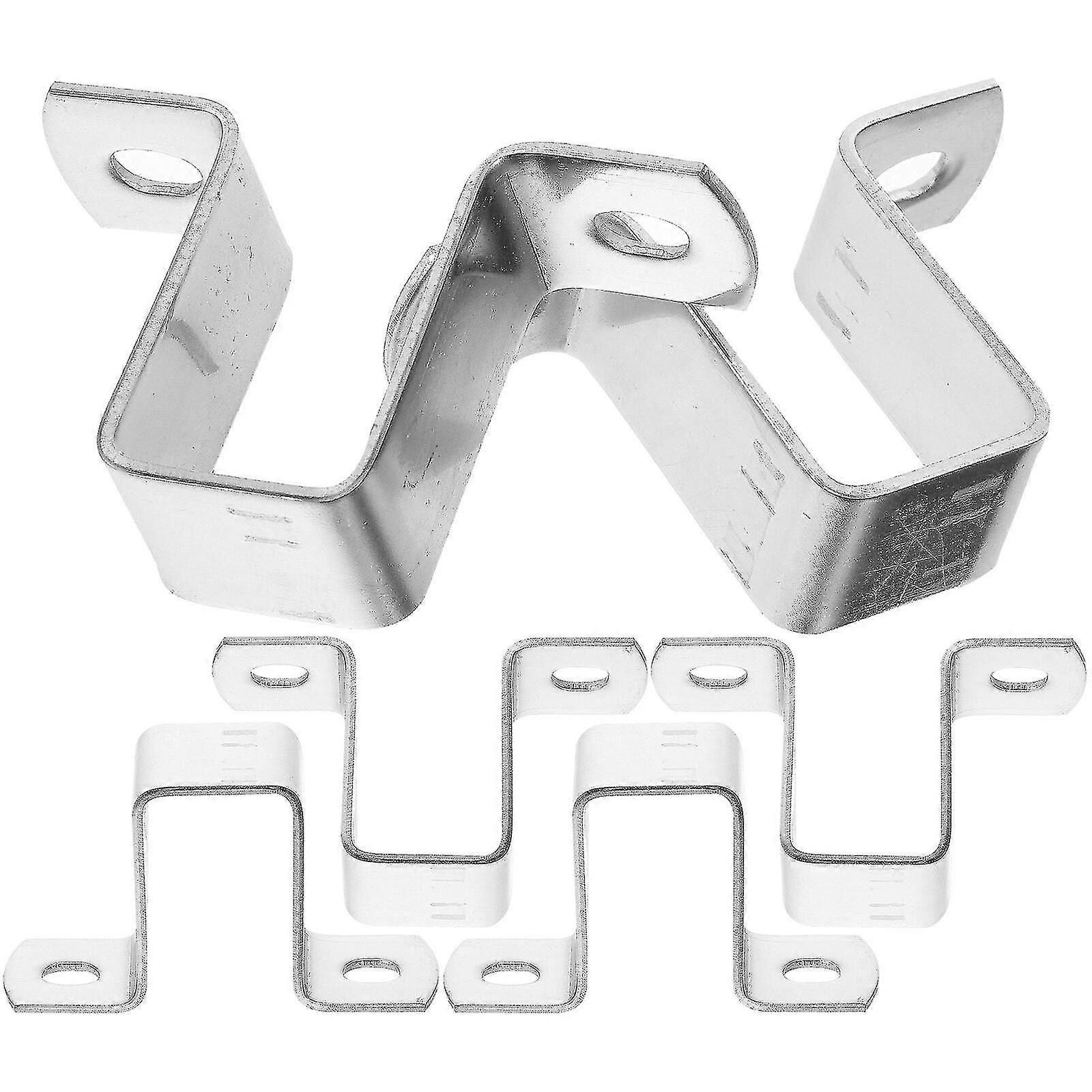 6pcs Square Tubing Clamps Pipe Bracket Clamps U-type Pipe Strap Clips U Brackets-Yvan