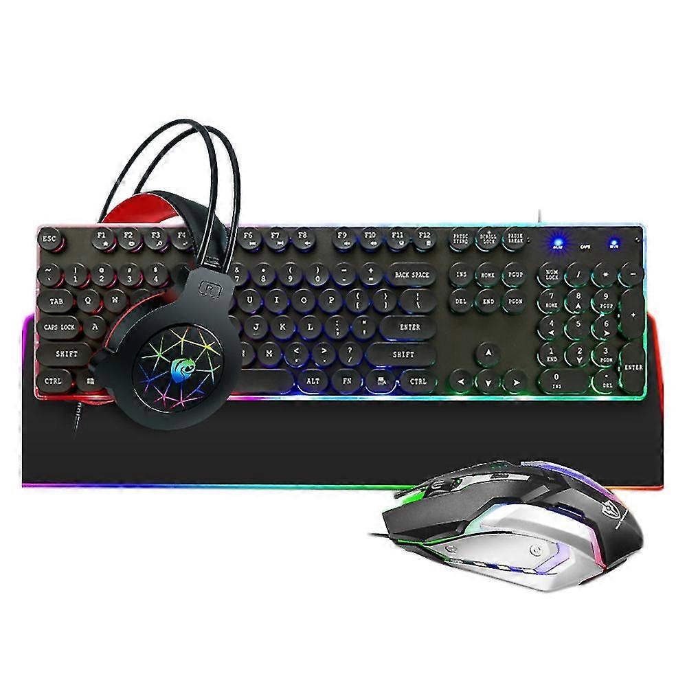Pantsan Gaming Keyboard And Mouse Mouse Pad And Gaming Headset Wired
