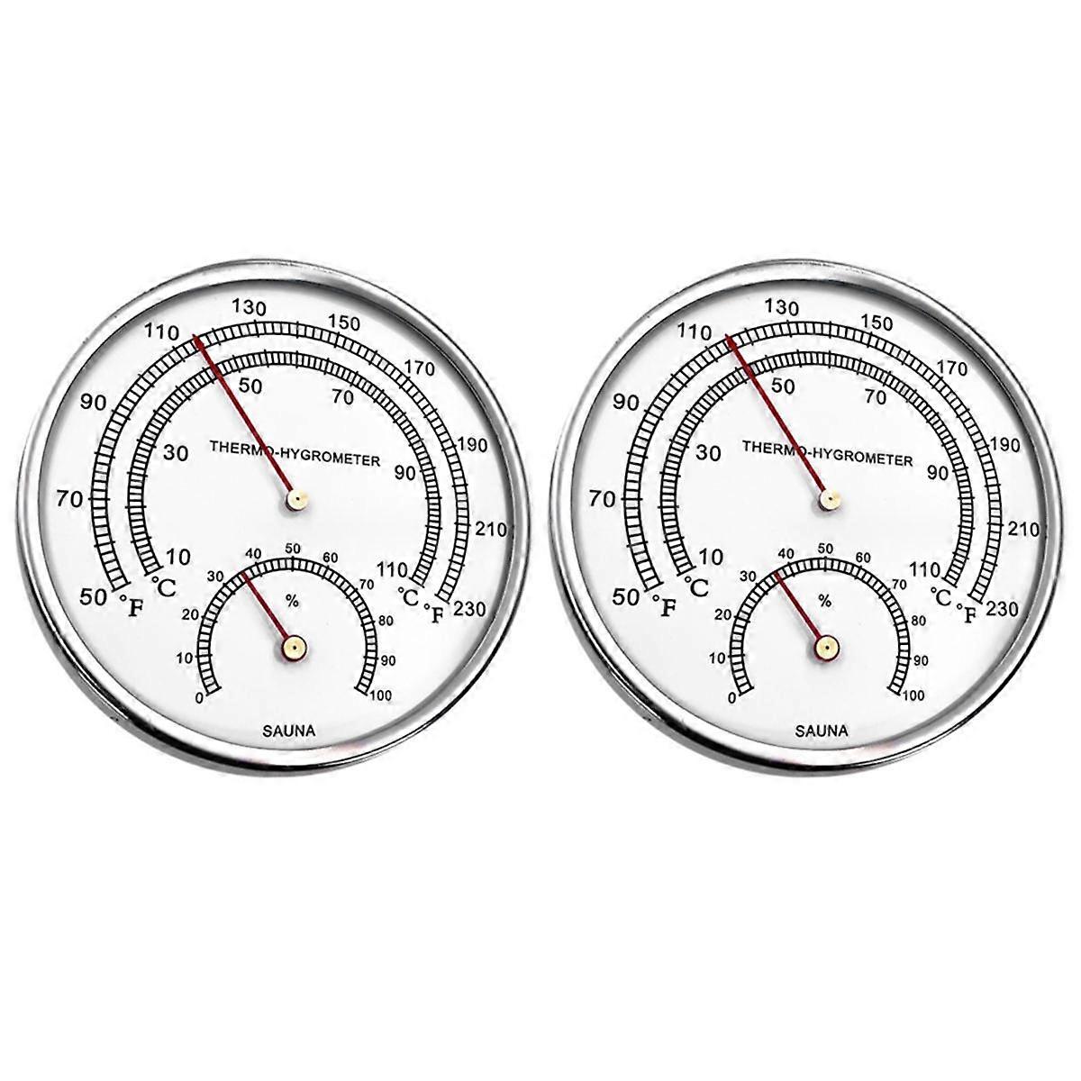2 in 1 Sauna Room Thermometer and Hygrometer, Foldable Design for Sauna, Hotel, Bathroom Temperature Measure Tool