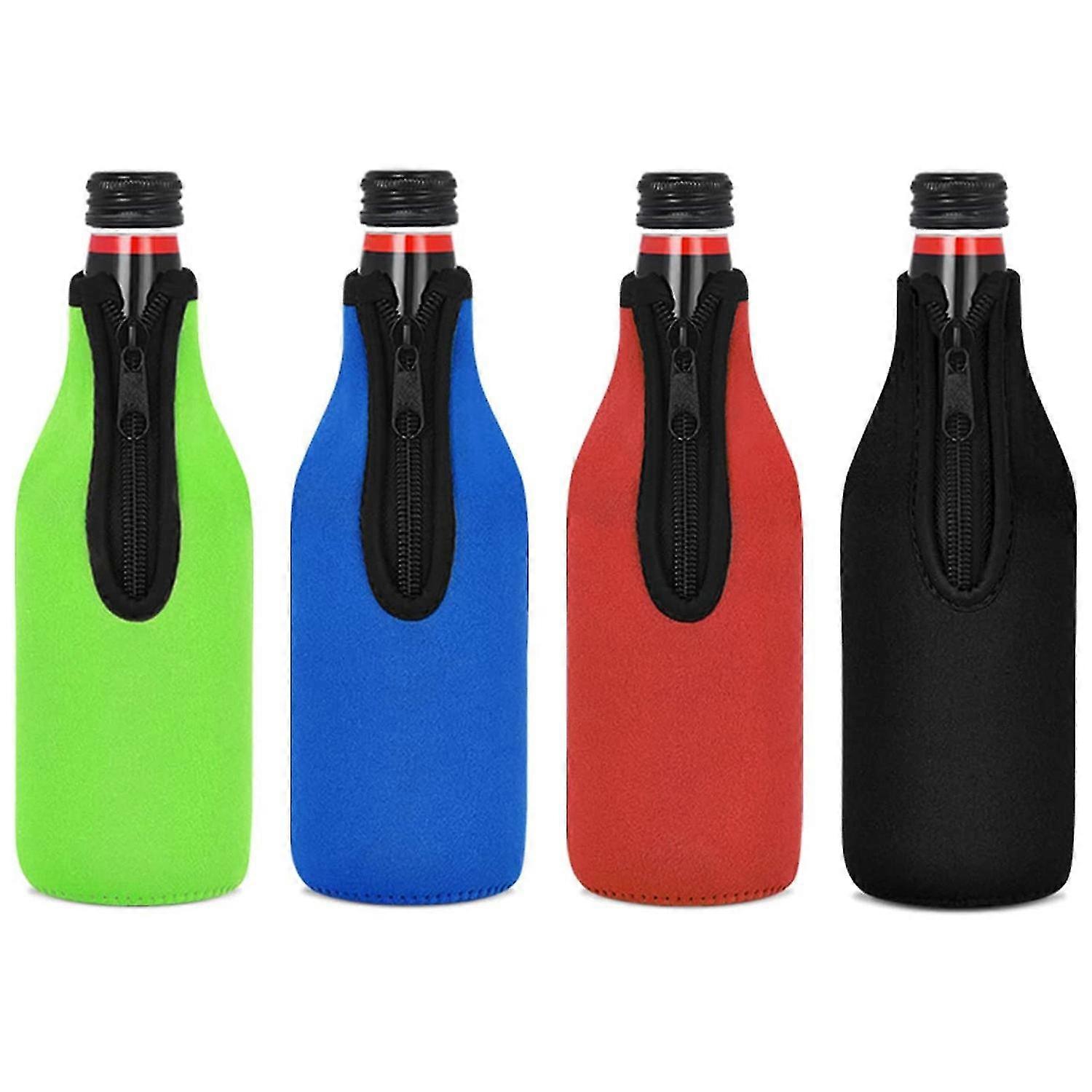 4 pack beer bottle insulator sleeve keep drink cold,neoprene cover