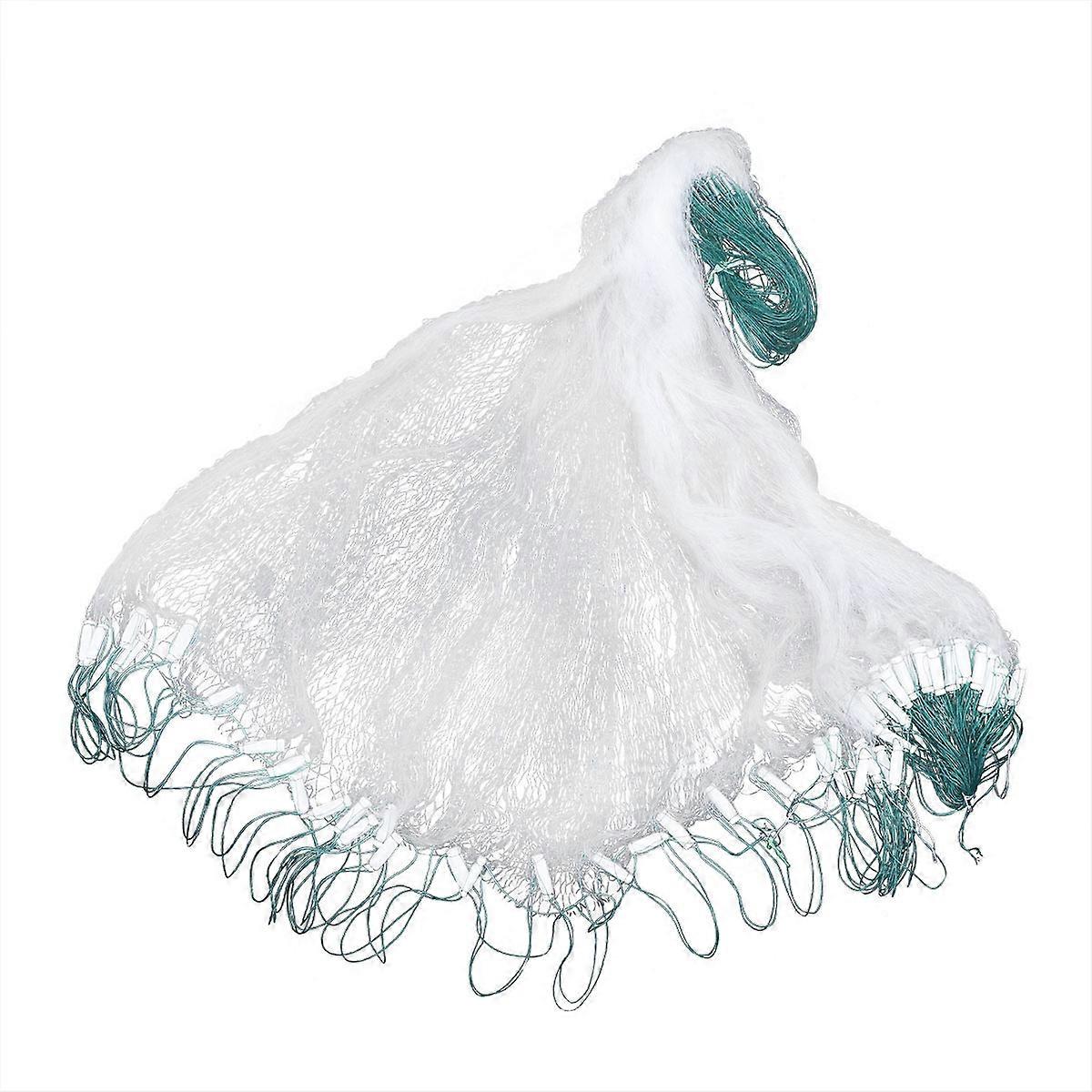 25m 1 Layers Fishing Net Monofilament Fishing Gill Network With Float Outdoor Fish Gillnet Trap Fishing