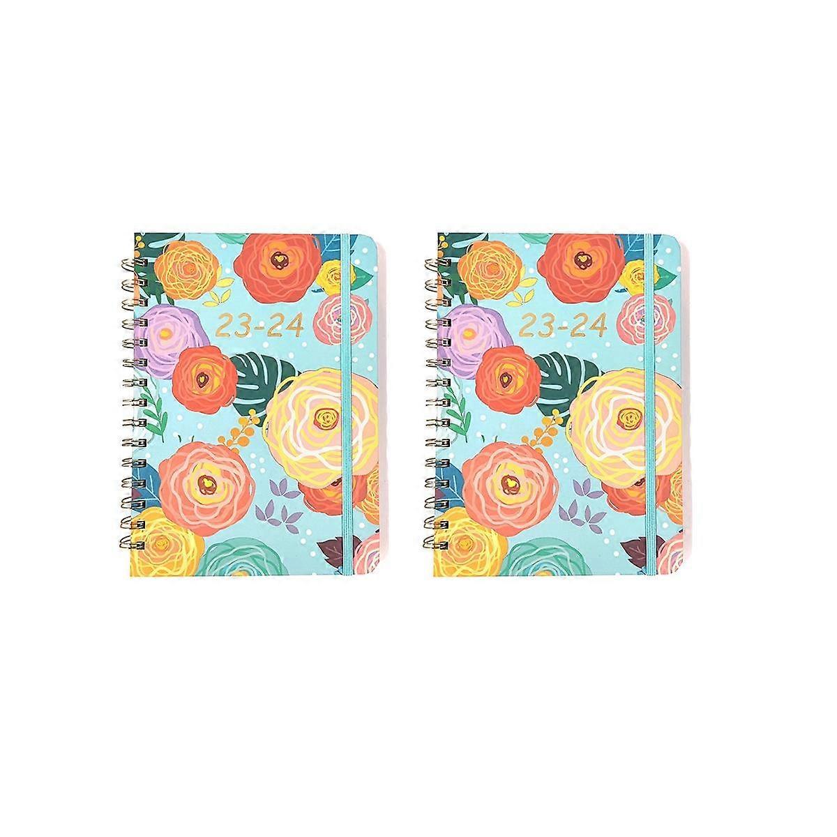 2023-2024 Week Planner Coil Notebook Suitable for Planning and Arranging Travel Time Management Too