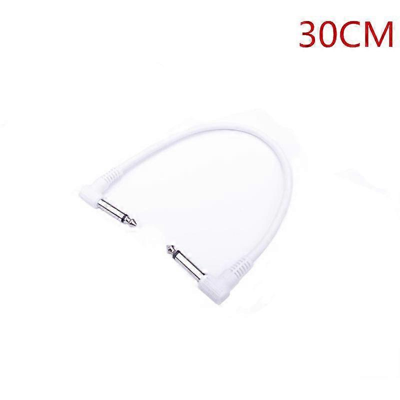 15/30cm Guitar Patch Cable Guitar Effect Pedal Cables Right Angle Dual Shielded Ultra Flexible Cable