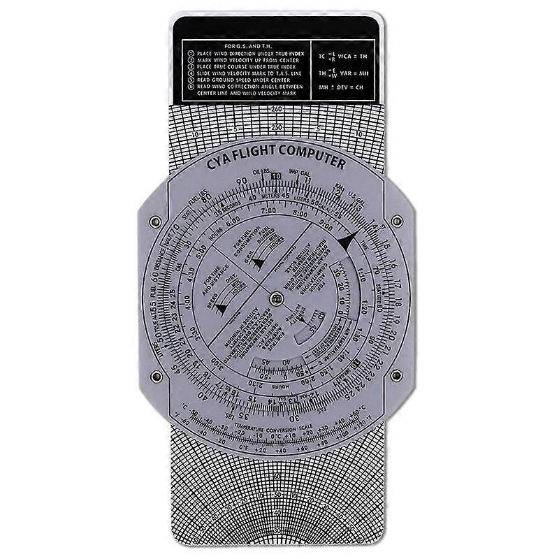 E6B Flight Computer Aviation Plotter Circular Slide Rule Used in Aviation Flight Training Pilot Training, Internships