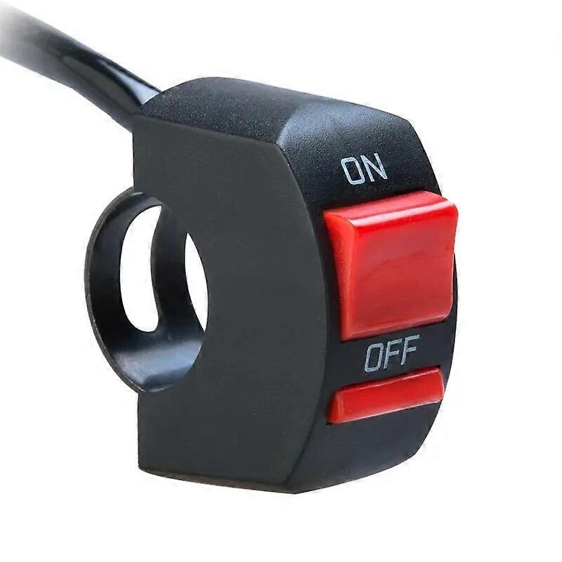 Waterproof Motorcycle Switch with LED Display Lamp Modified Switch Buttton Handlebar Mount Moto Headlight ON/OFF Switches