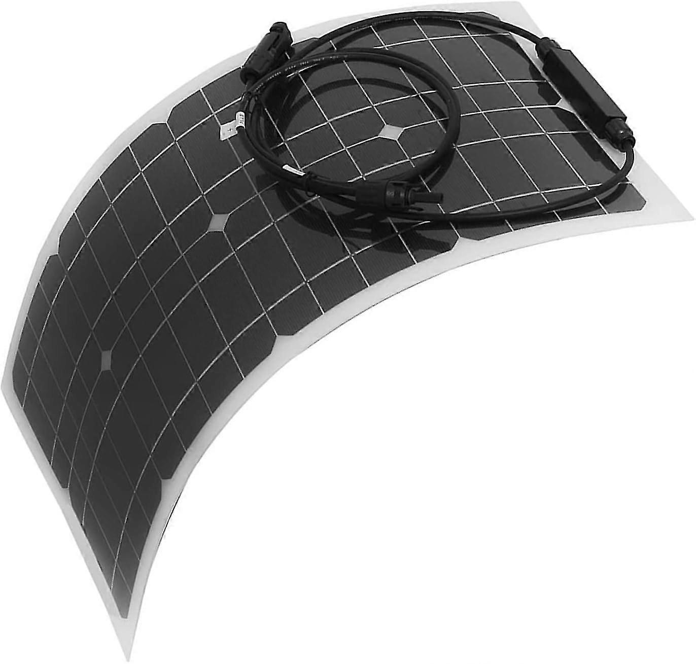 Pannello solare portatile flessibile da 100 W, per esterni, camper, barche, alimentatori