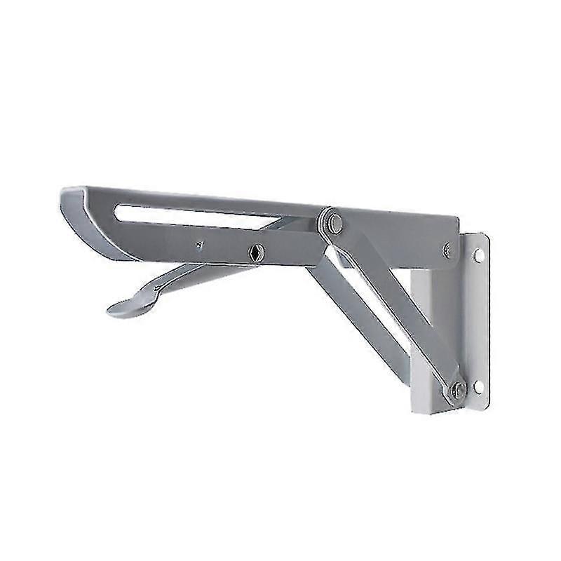 Folding Wall Mounted Shelf Bracket, Heavy Duty Metal Collapsible Shelf Bracket(size:8 Inch)