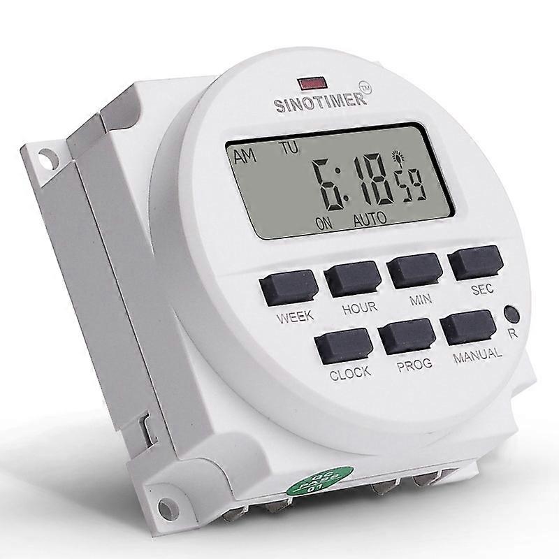 SINOTIMER TM618SH-1 1 Second Weekly Programmable Digital Timer Automatically Turn on Off Microcompu