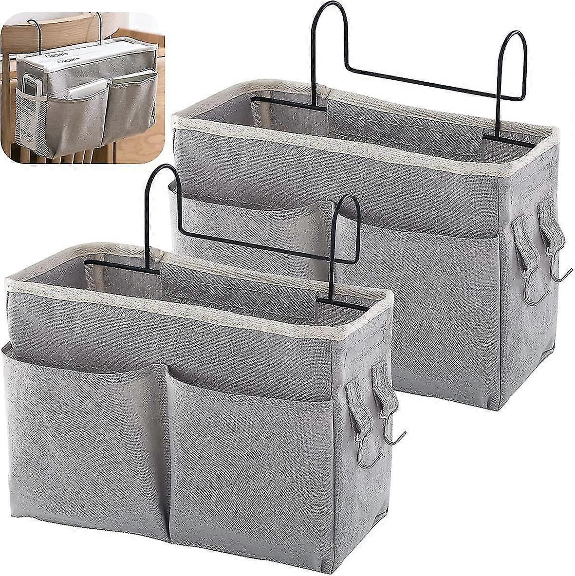 Bed Organiser For Hanging, 2 Pieces, Multifunctional Bed Bag With Dart Hooksstyle 2)
