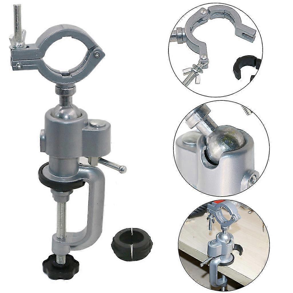 Diy Tool Mini Small Table Vise 360 Degrees Rotating Micro Vise Silver