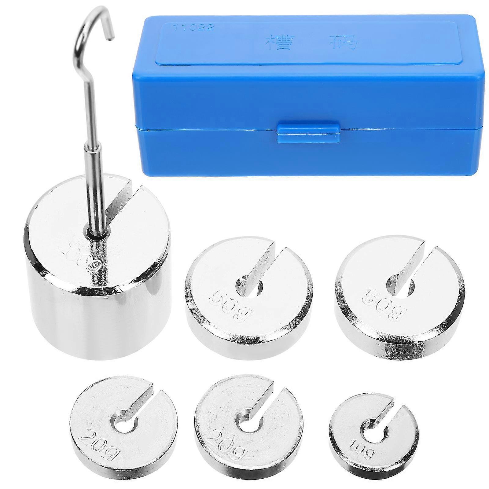 1 Set Metal Slotted Mass Laboratory Slotted Mass Metal Slotted Weights For School