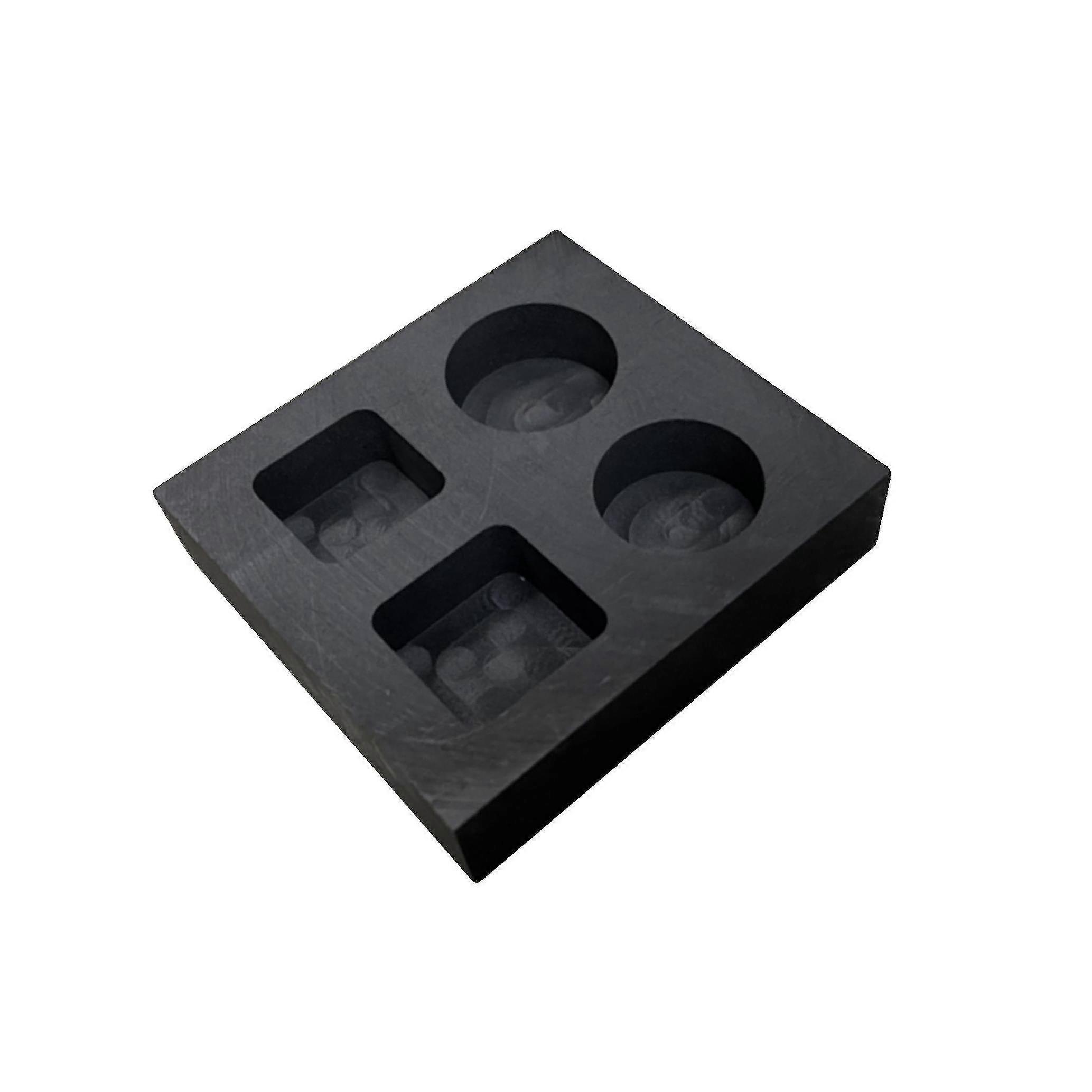 1000ml Gold Large Graphite Ingot Mold Melting Casting Refining Bar