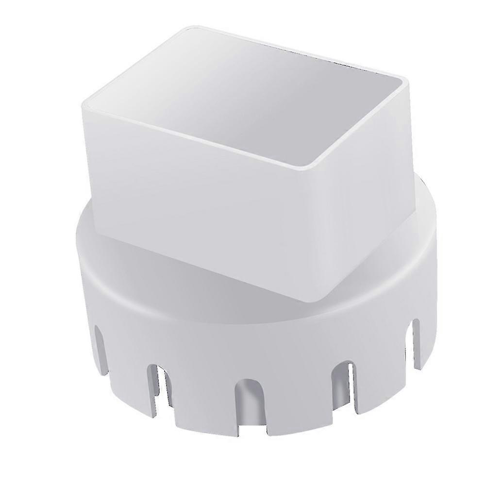 Rain Gutter Downspout Adapter(2in X 3in Square Rain Gutter To Drain Pipe Adapter)fits 3 Or 4in Outd