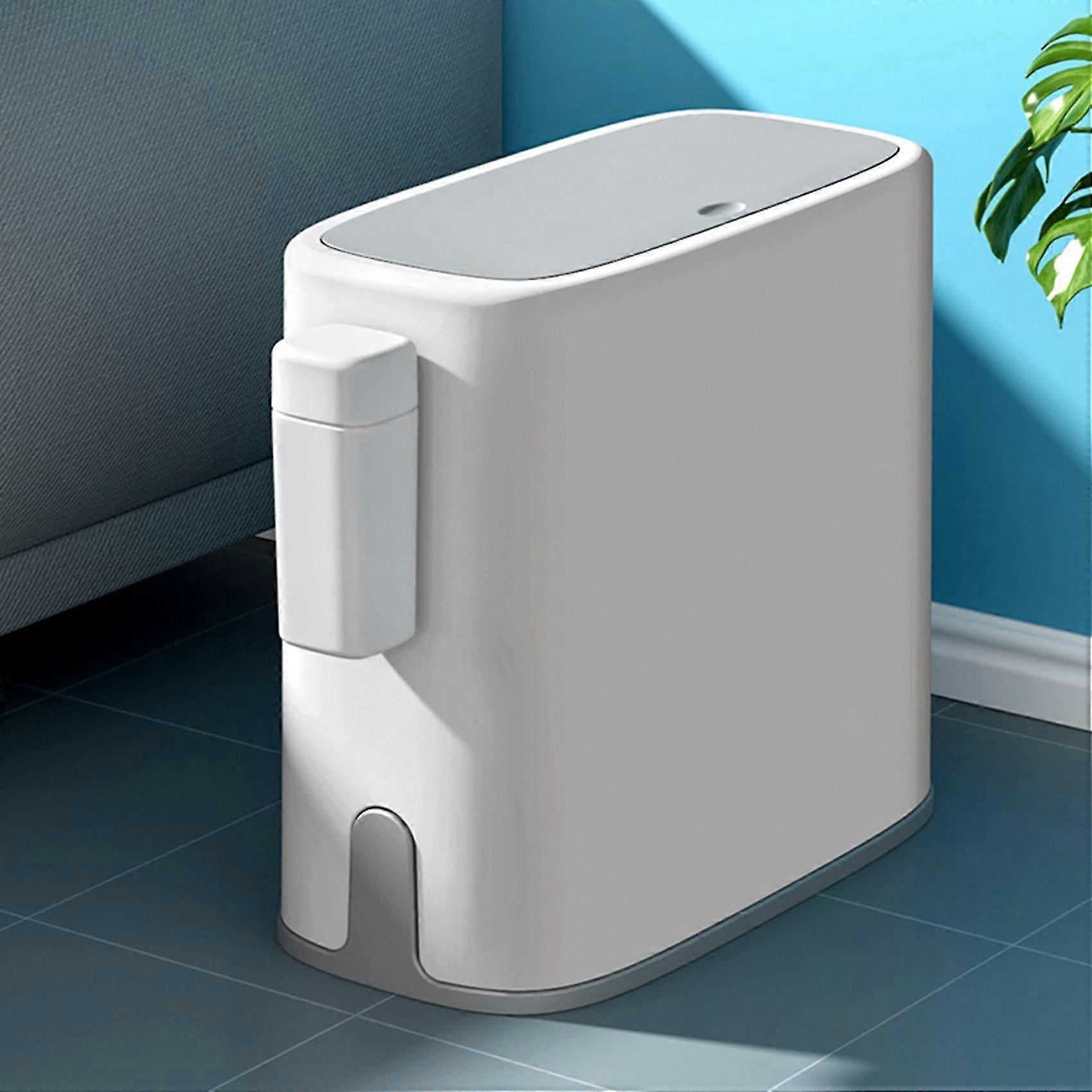 Bath Trash Can Double Layer Toilet Narrow Garba Bin Press Kit Bath Garba Bin