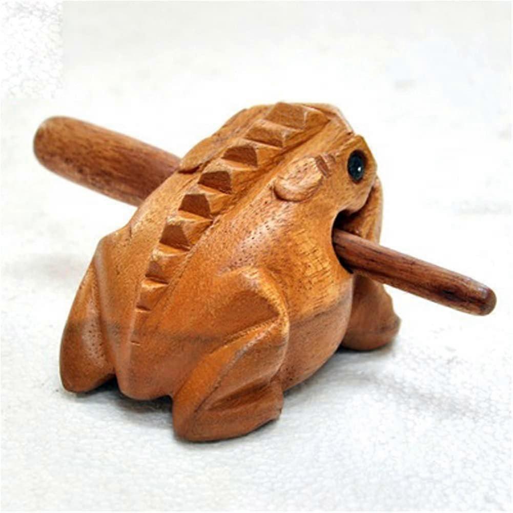 Percussion Instruments Wooden Frog With Scraper From Thailand Wooden Frog
