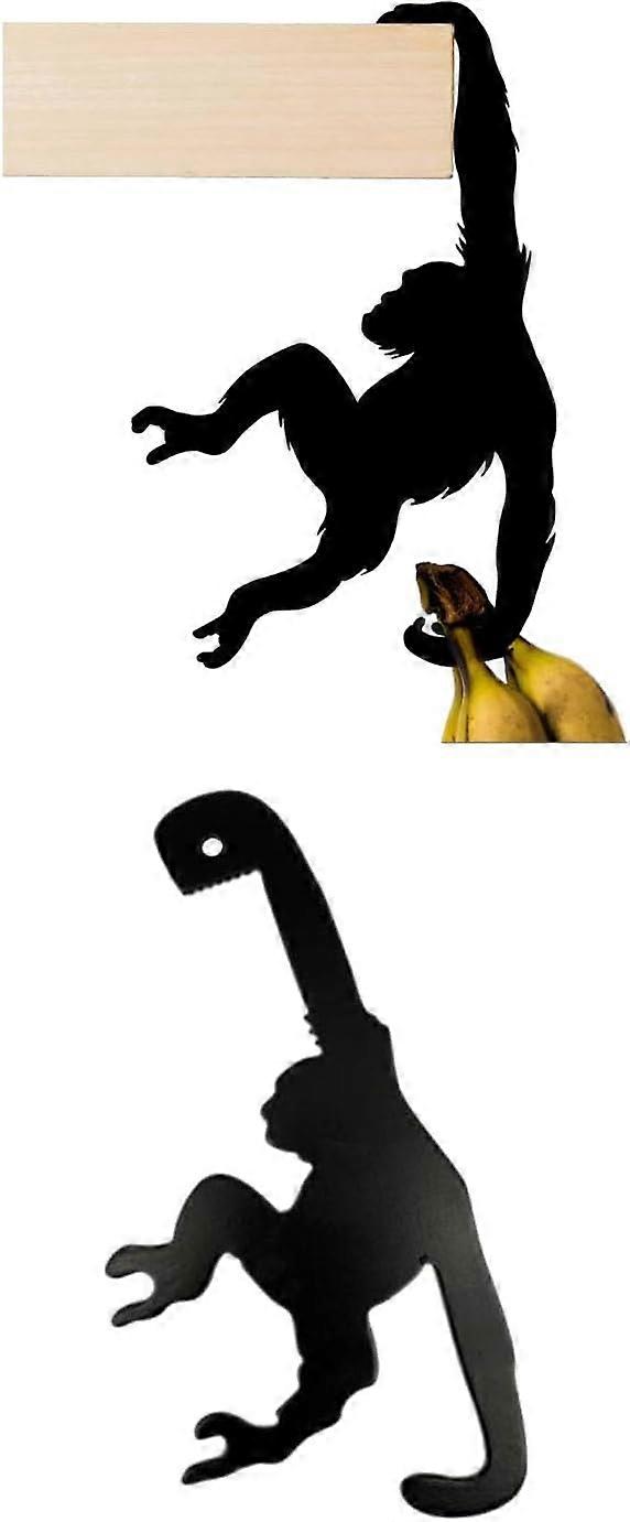 2PCS Monkey Banana Holder Unique Banana Holder Balance Hook Hold Your Bananas in a Unique Way for Kitchen Dorm Room Bedroom and Entryway for Home or