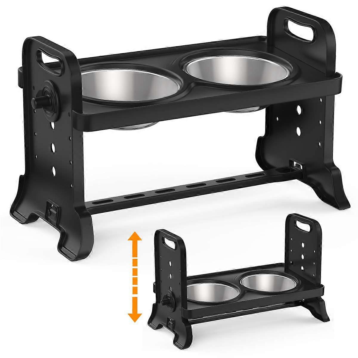 أوعية مرتفعة ، قابلة للتعديل إلى 4 ارتفاعات من أطباق أطباق الفولاذية