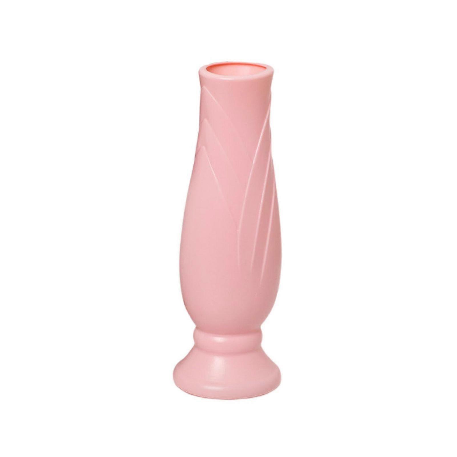 Flower Vase Simple Style Petal Shape Shatterproof High Strength Fall Resistance Decorative Smooth Edge Modern Flower Arrangement Vase Decor Office Sup
