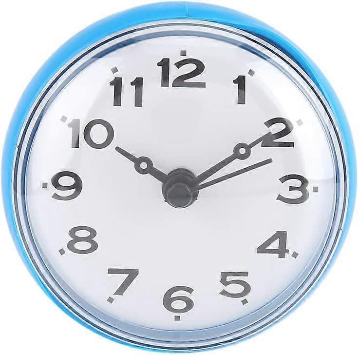 Waterproof Wall Clock Suction Wall Window(Blue)