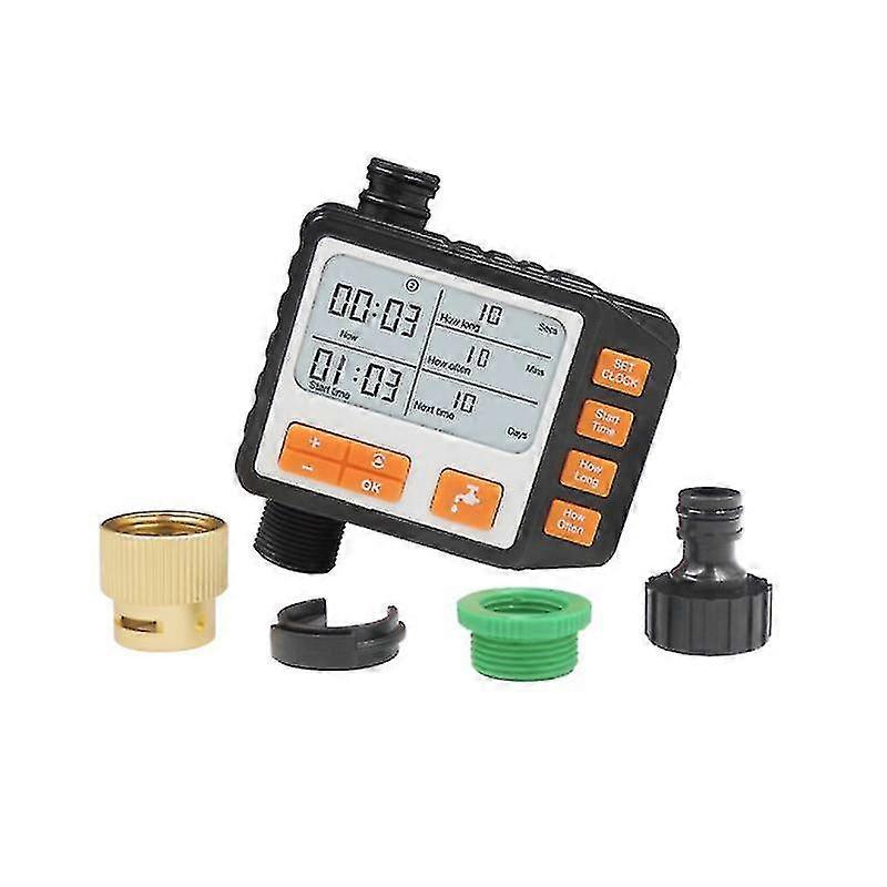 Automatic Sprinkler Timer With Metal Head Large Sensor Display Automatic Irrigation Timer For Garden