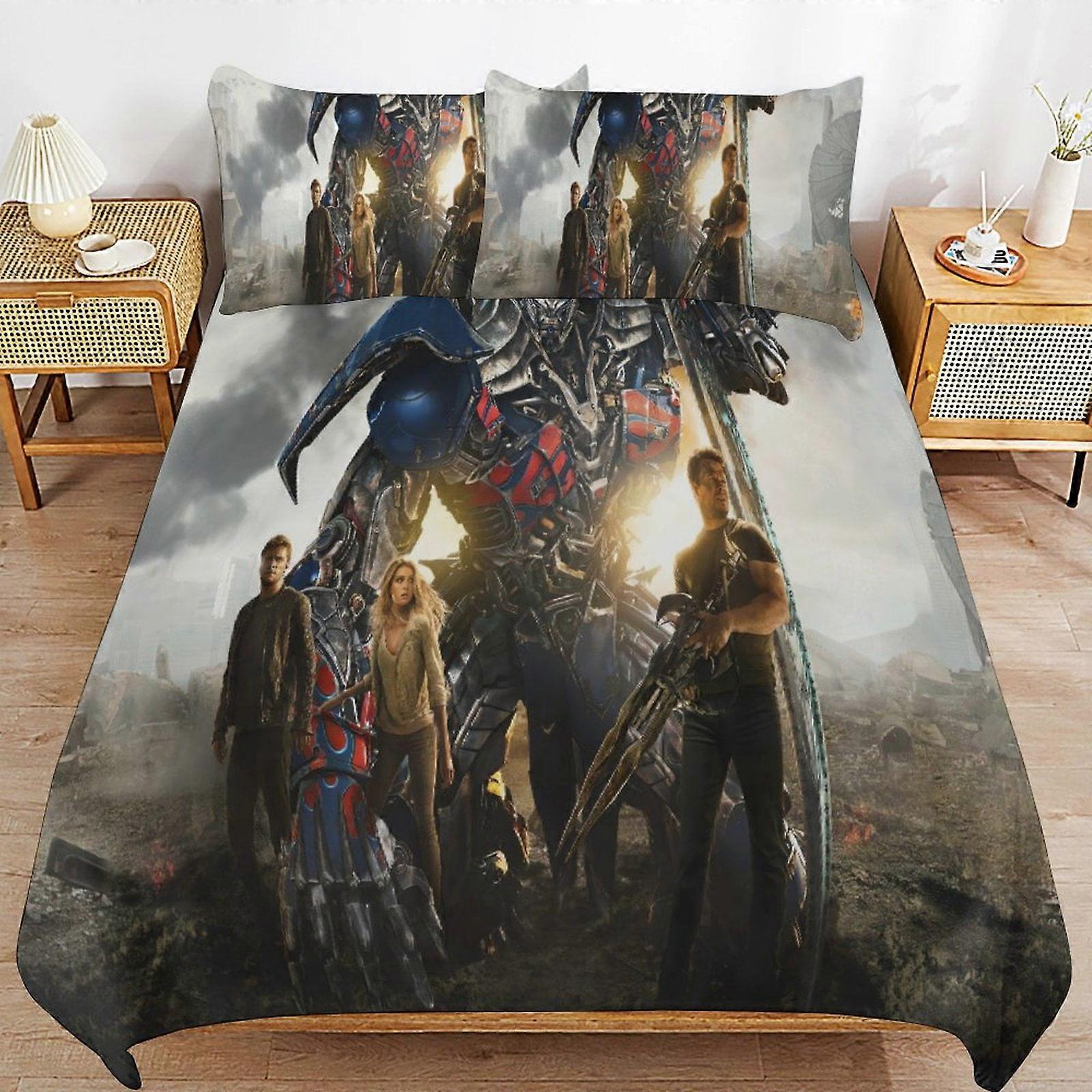 v4319 Lençóis de Cama Trans-formers Transformer-s 3 PCS Conjunto de Conforto com 2 Fronhas, Trans-formers Transformer-s Conjunto de Lençóis Conjunto de Lençóis para Crianças 