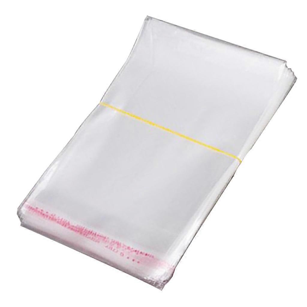 200 قطعة شفافة مقابل كيس من البلاستيك أكياس ذاتية اللصق ختم 8x12cm