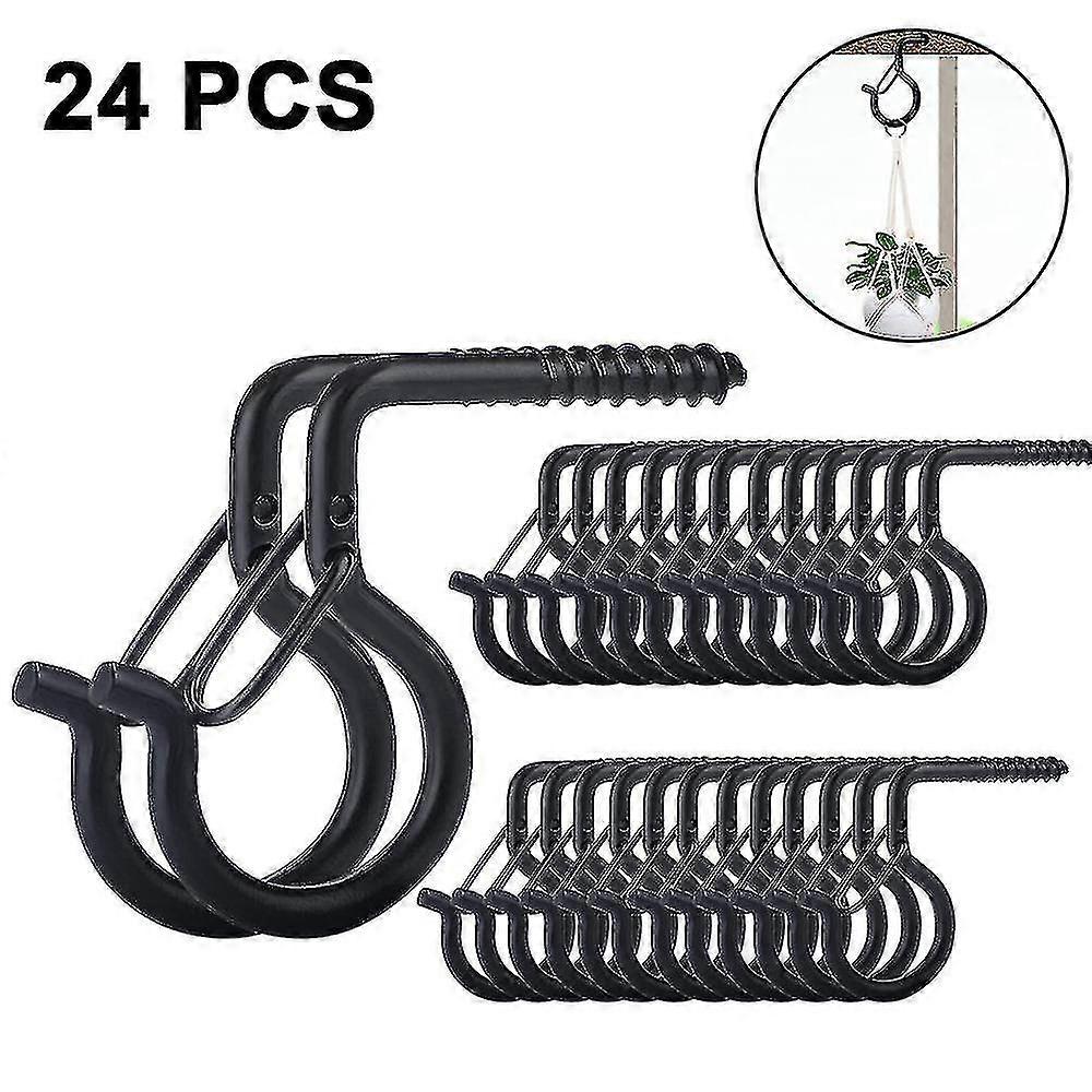 24 Pcs Screw In Hooks Outdoor String Lights Safety Screw Hook