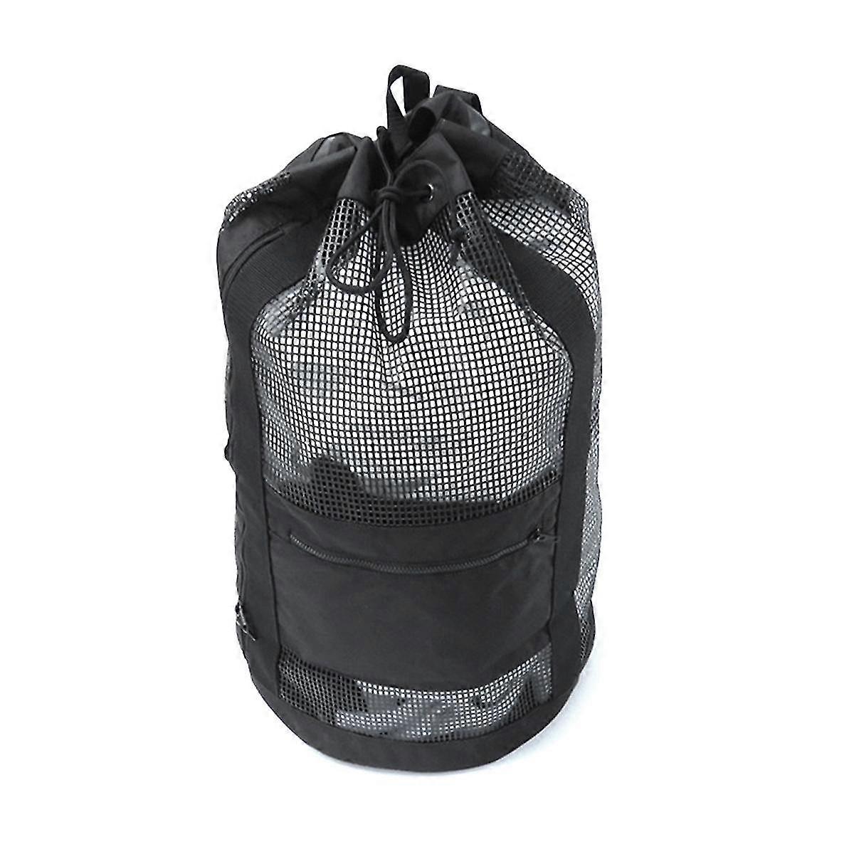 Bolsa de Viagem de Mergulho com Snorkel e Pesca Submarina com Alça de Ombro Preta