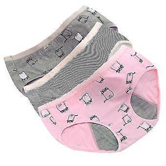 3pcs Female Menstrual Underpants Cotton Girls Briefs Physiological Underwear