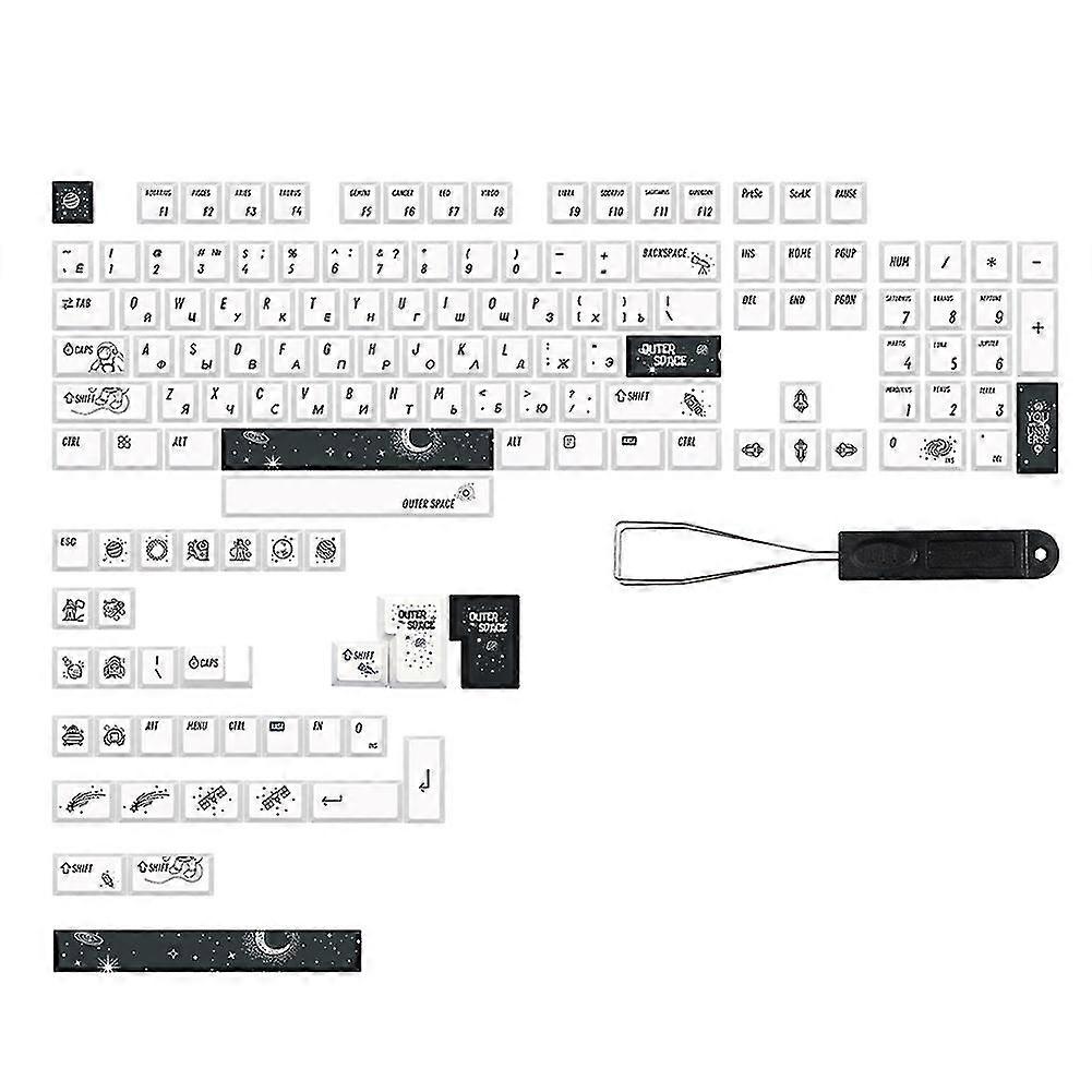 Outer Space Keycaps Cherry Keycap For Gk61/64/68/108 Gmmk Pro Mechanical Gaming Keyboard Key Cap,ru