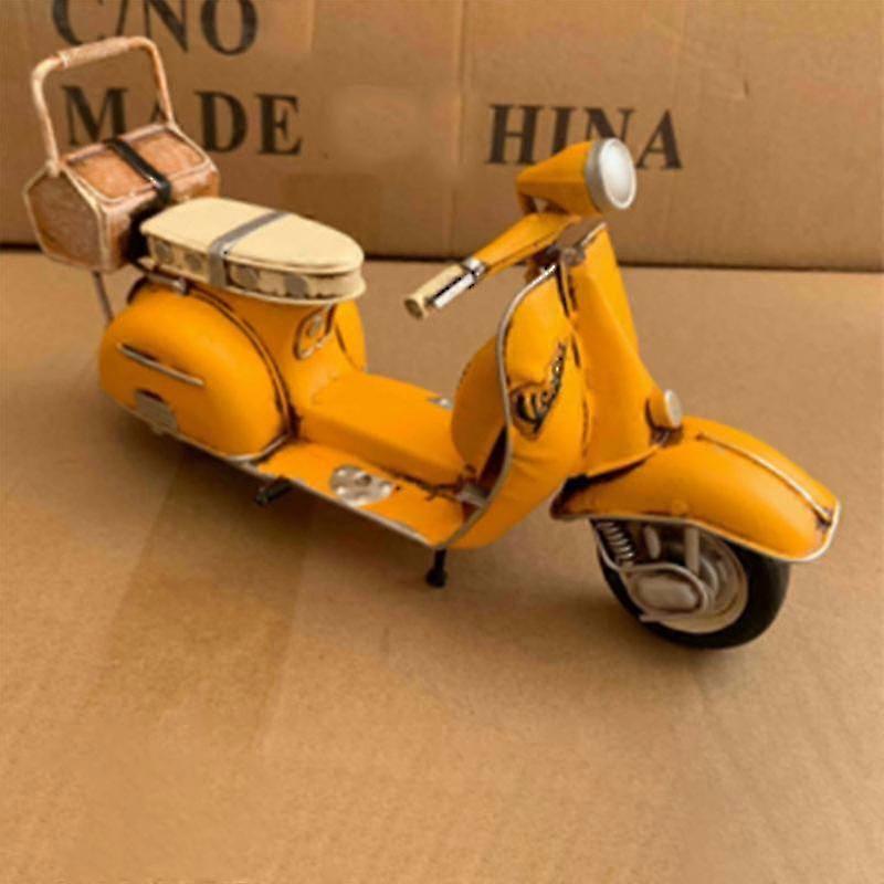 Vespa Scooter Model Vintage Motor Car Die-Cast Static Model Darček pre detských fanúšikov