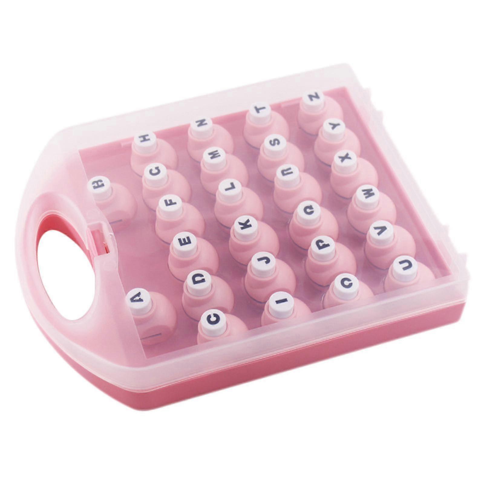 26pcs 26 Letters Mini Paper Craft Puncher Machine Embosser Set Diy