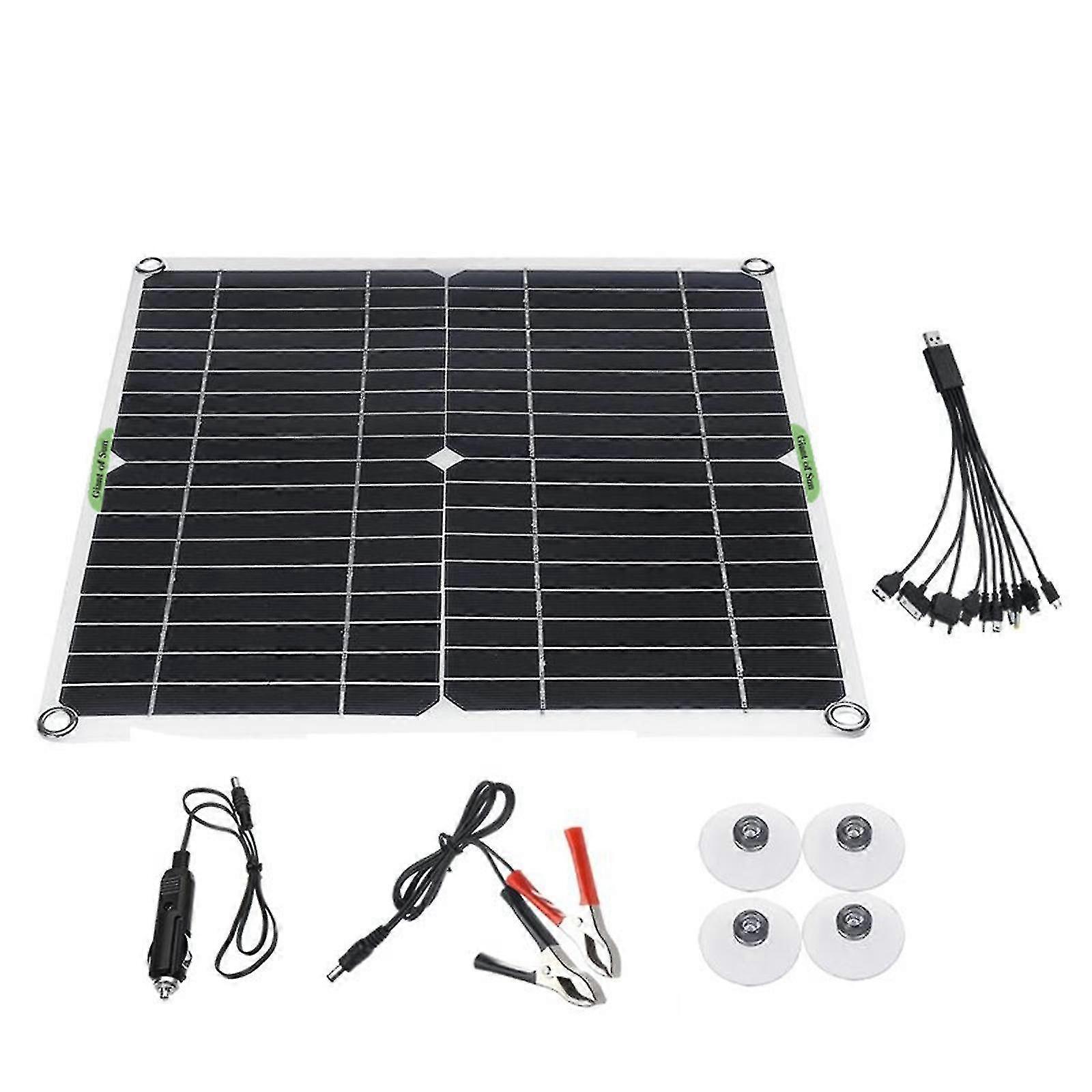 200w Solar Panel Kit 12v Charr 10 / 20 / 30 / 40 / 50a Stat Wagon
