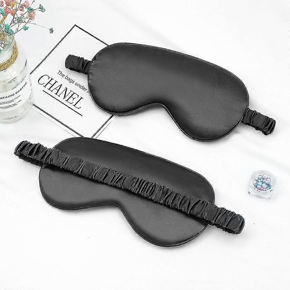 Patch oculaire en soie imité ombrage Sommeil Masque oculaire Cache-œil Voyage Relax Couverture Ombres aux yeux Santé Bouclier de sommeil Outils de soins oculaires