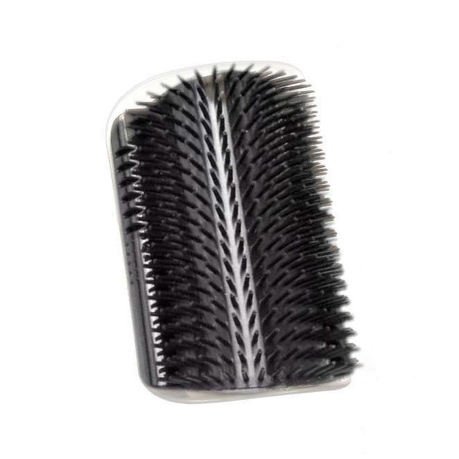 Corner Brush for Cats Deshedding Brush for Cats Cat Self Groomer with Catnip Pouch Softer Cat Wall Comb Self Massage Tool for Long or Short Fur Kitten
