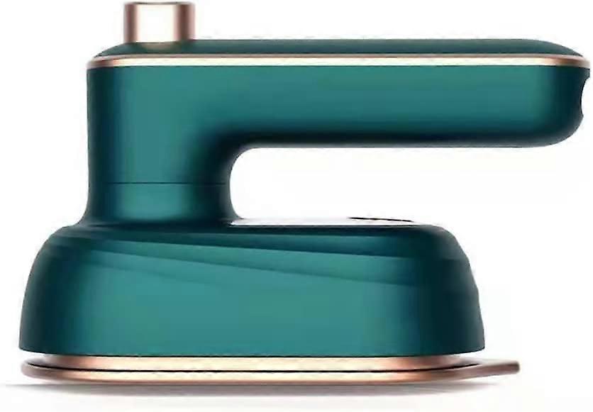 greenPortable Mini Steam Iron 180 Degrees Folding Ironing Machine Travel Size Irons Micro Machines Fabric with Spray 20 Seconds Heating Support Dry an