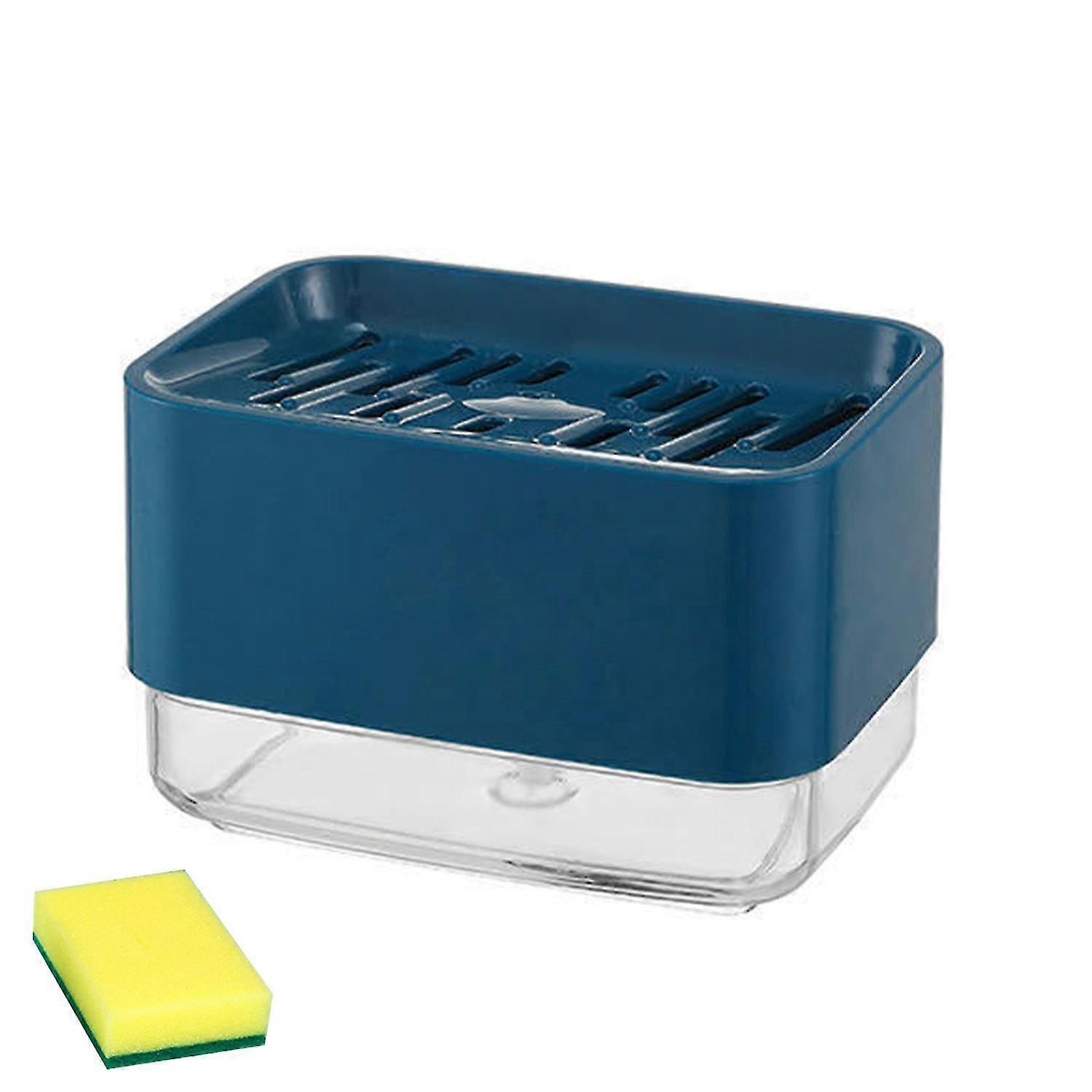 Distributeur de savon à vaisselle 2 en 1 Distributeur de pompe à savon en plastique ABS amovible pour la cuisine YGWL